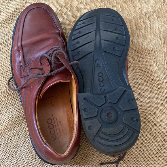 Ecco brown leather shoes - Picture 5 of 7